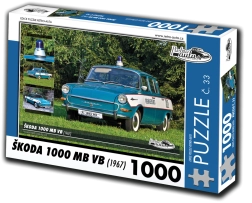 Retro auto puzzel Škoda 1000 MB VB (1967) – 1000 stukjes