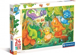 Clementoni puzzel gelukkige dinosaurus-oase, maxi 24 stukjes