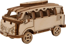Houten 3D-puzzel WOODEN CITY Superfast retro minibus