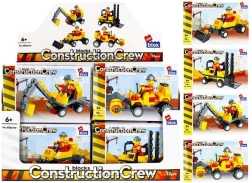Bouwset bouwmachines met minifiguur