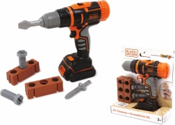 Smoby Black+Decker mechanische accuboormachine en schroevendraaier met accessoires