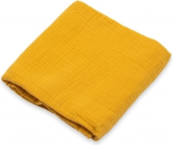 Mousselinedeken New Baby mosterdgeel