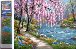 Norimpex Diamantschilderen Sakura’s bij de rivier 30x40 cm