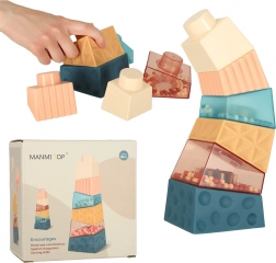 Montessori sensorische toren van bouwblokken