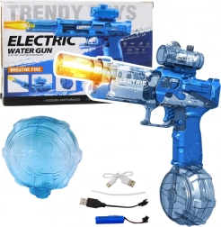 Elektrisch waterpistool met accu en lichteffect – blauw