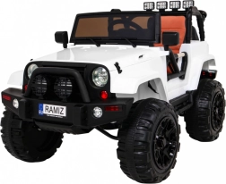 Elektrische kinderauto All Terrain Jeep Wit