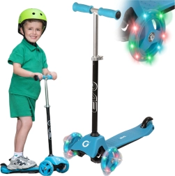 EVO kinderstep met drie wielen Light Up Mini Cruiser blauw