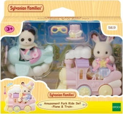 Sylvanian Families pretpark – vliegtuig en treintje speelset