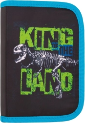 Schooletui met dinosaurussen, 1 laag, 2 flappen – volledig uitgerust