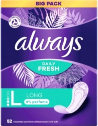 Always Daily Fresh Long inlegkruisjes 52 stuks