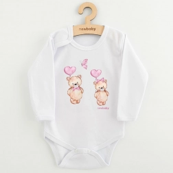 Babybody met print New Baby Love Bears, lange mouw, maat 80 (9–12 maanden)
