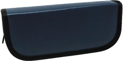 Groot kunstleren etui CONCORDE, blauw