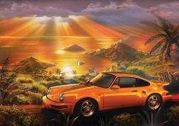 ART PUZZLE Puzzel gele Porsche 1500 stukjes
