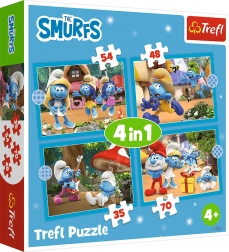 TREFL puzzel Smurfendorp 4v1