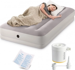 opblaasbaar matras 191 × 99 × 30 cm voor één persoon met usb‑pomp intex