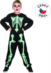 Gloeiende skeletkostuum voor carnaval 120-130 cm