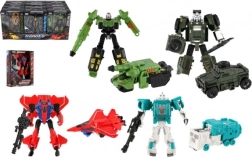 Transformerende robot 14 cm – verandert in auto, vrachtwagen of raket