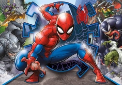 Puzzel 104 stukjes Super Kolor - Spider-Man