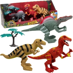 Boley set beweegbare dinosaurussen met licht en geluid