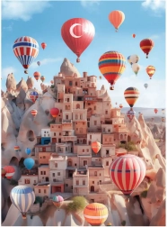 Puzzel Kapadokya van Anatolian 1000 stukjes