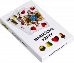 Mariáškaarten in papieren doosje