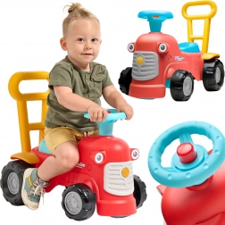 Rode looptractor Maurice voor kinderen