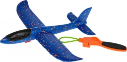 Schuimwerpvliegtuig met handkatapult – Blauw