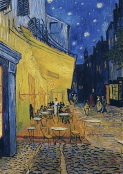 Puzzle Art Collection – nachtelijke caféterras 1000 stukjes