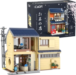 CaDA Japanse theehuis-bouwset met LED-verlichting, 1200 onderdelen