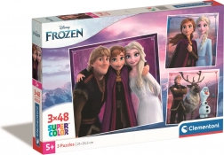 CLEMENTONI Puzzel Frozen 3x48 stukjes