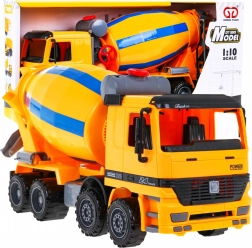 Betonmixer voor kinderen 3+ Realistisch model 1:10 + bewegende onderdelen + draaibare trommel