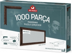 Puzzelrand 96x34 cm bruin