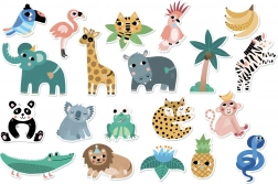 Vilac houten magneten Jungle voor kinderen