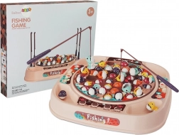 Behendigheidsspel vissen vangen met muziek – roze