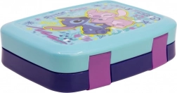 Broodtrommel met vakken Angel en Stitch