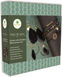 Sieraden maken – bijoux met zwarte veertjes