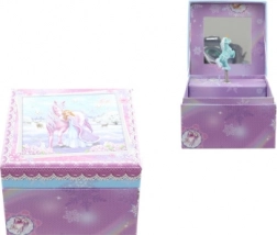 Muzikale sieradendoos met prinses en paard