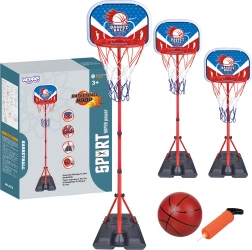 WOOPIE kinderbasketbalnet met verstelbare hoogte 90–170 cm + bal