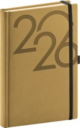 Dagagenda 2026 Goud 15x21 cm