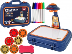 Kindertekenprojector in koffertje – blauw