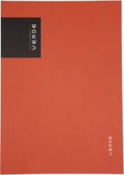 Notitieboek A4 VERDE, baksteenrood, 96 gelijnde bladen