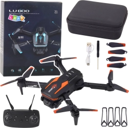 Drone met camera LU800 met LED-verlichting - oranje