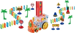 Locomotief met domino met licht en geluid