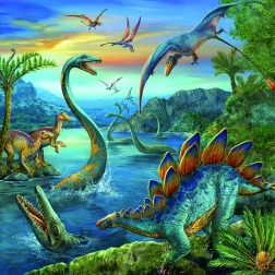 Ravensburger puzzel Dinosaur Fascination 3x49 stukjes