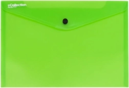Documentenmap met drukknoop A4, groen, eCollection