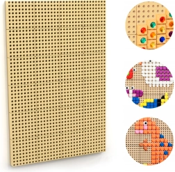 Masterkidz wandgemonteerd creatief STEM-bord met montagepaneel 120 × 80 cm