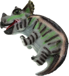 Groene handpop dinosaurusjong 42 cm