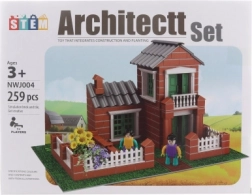 Constructieset Huisje met Tuin van Plastic