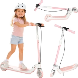 Trike Fix opvouwbare kinderstep met verlichte LED-wieltjes, roze