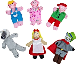 Vingertheater poppetjes sprookjesfiguren Bigjigs Toys